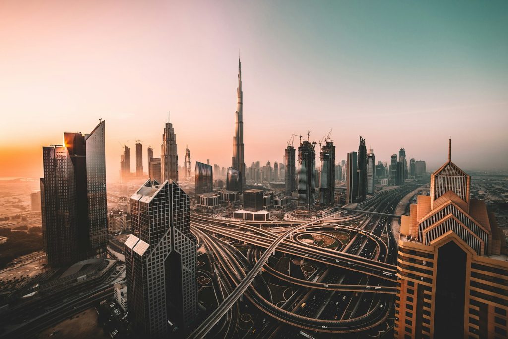 Dubai skyline Burj Khalifa UAE