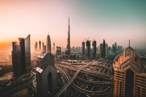 Dubai skyline Burj Khalifa UAE